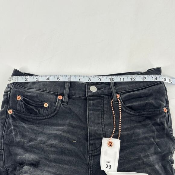 Purple Slim Fit Low Rise Slim Leg Jeans 29 - Picture 9 of 10
